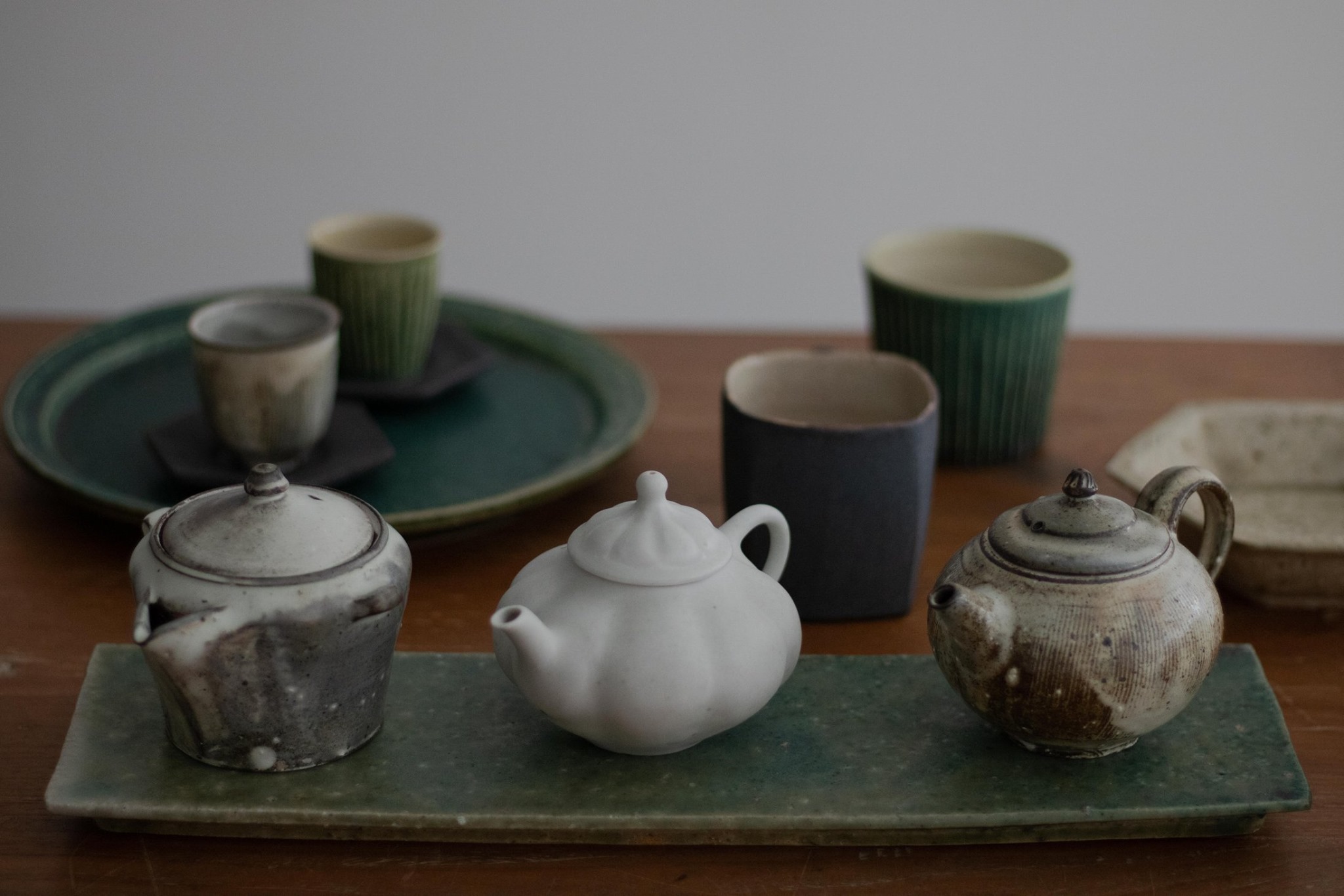 g選品】 境道一-粉引寶瓶境知子-白釉瓜型茶壺境道一-粉引茶壺境道一 