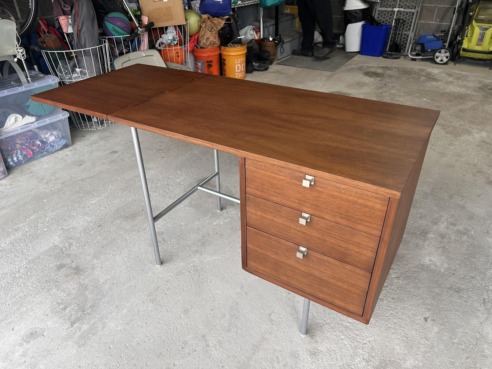 Restored George Nelson Herman Miller drop-leaf desk
