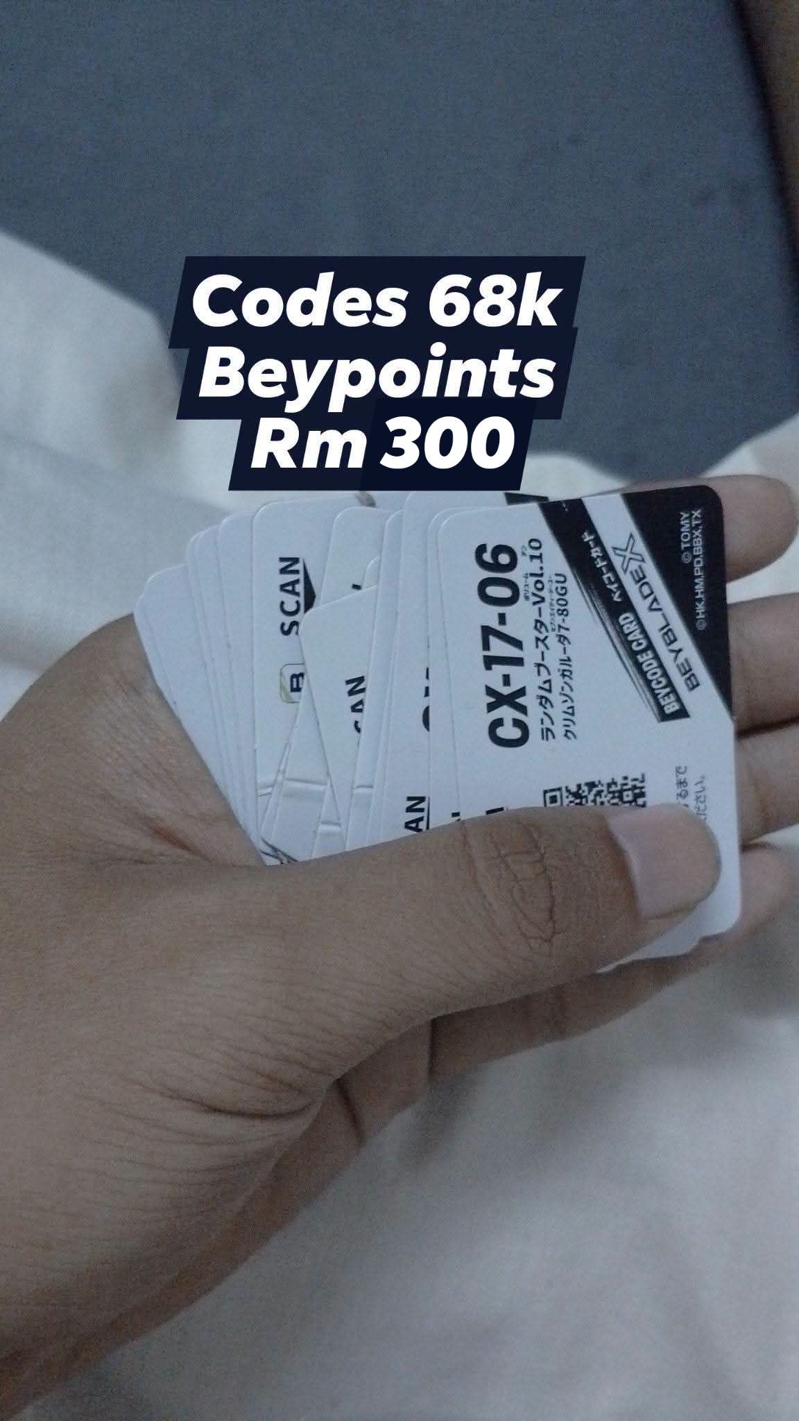 Sold SCAN B B ٨٧ . Codes 68k Beypoints Rm300 Rm 300 СХ-17-06