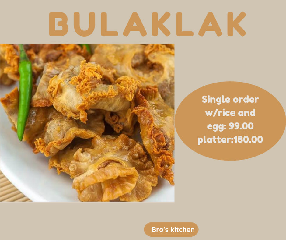 Bro's kitchen - Must try 🔥 BULAKSILOG 🔥💯 We are open from Monday ...