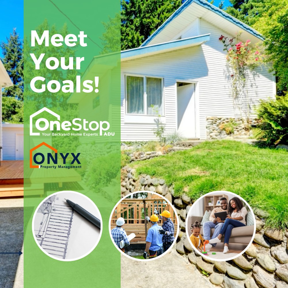 OneStop ADU - Meet Your Goals! #ADU #backyardhome...