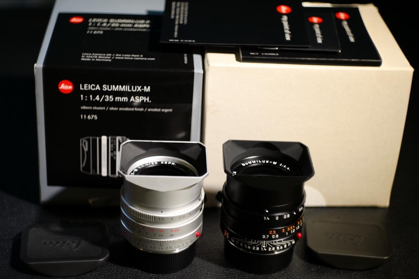 LEICA 11675 & 11663 Summilux-M 35/1.4 ASPH FLE . ? 11675 silver 