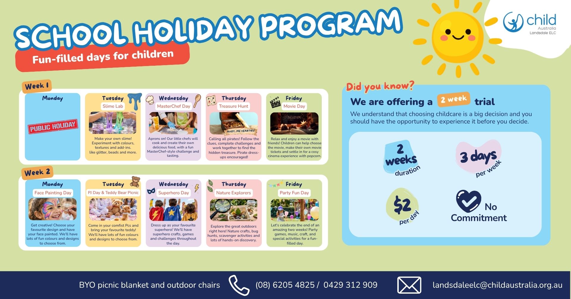 School Holiday Program - Child Australia Landsdale Early Learning