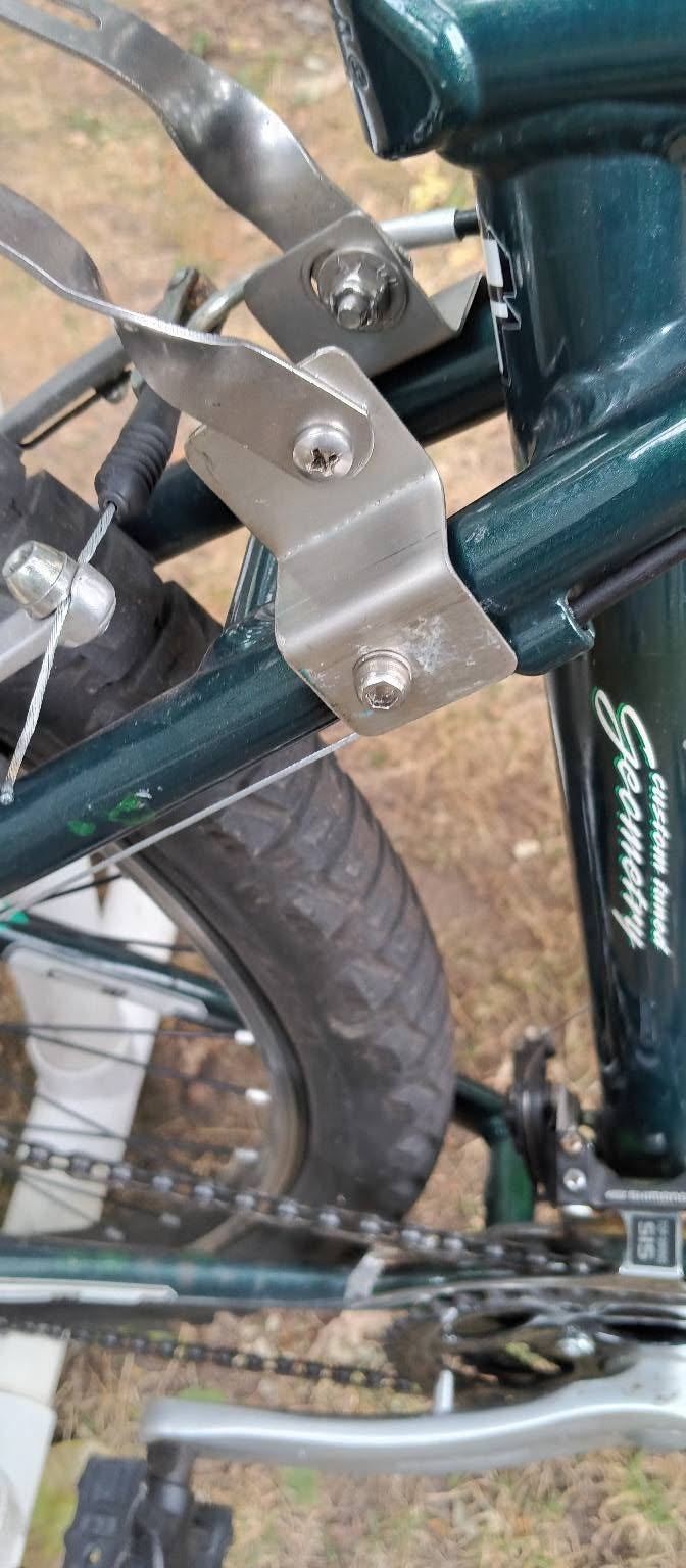 DIY Stainless Z brackets for Blackburn rear rack on GT Timberline bike