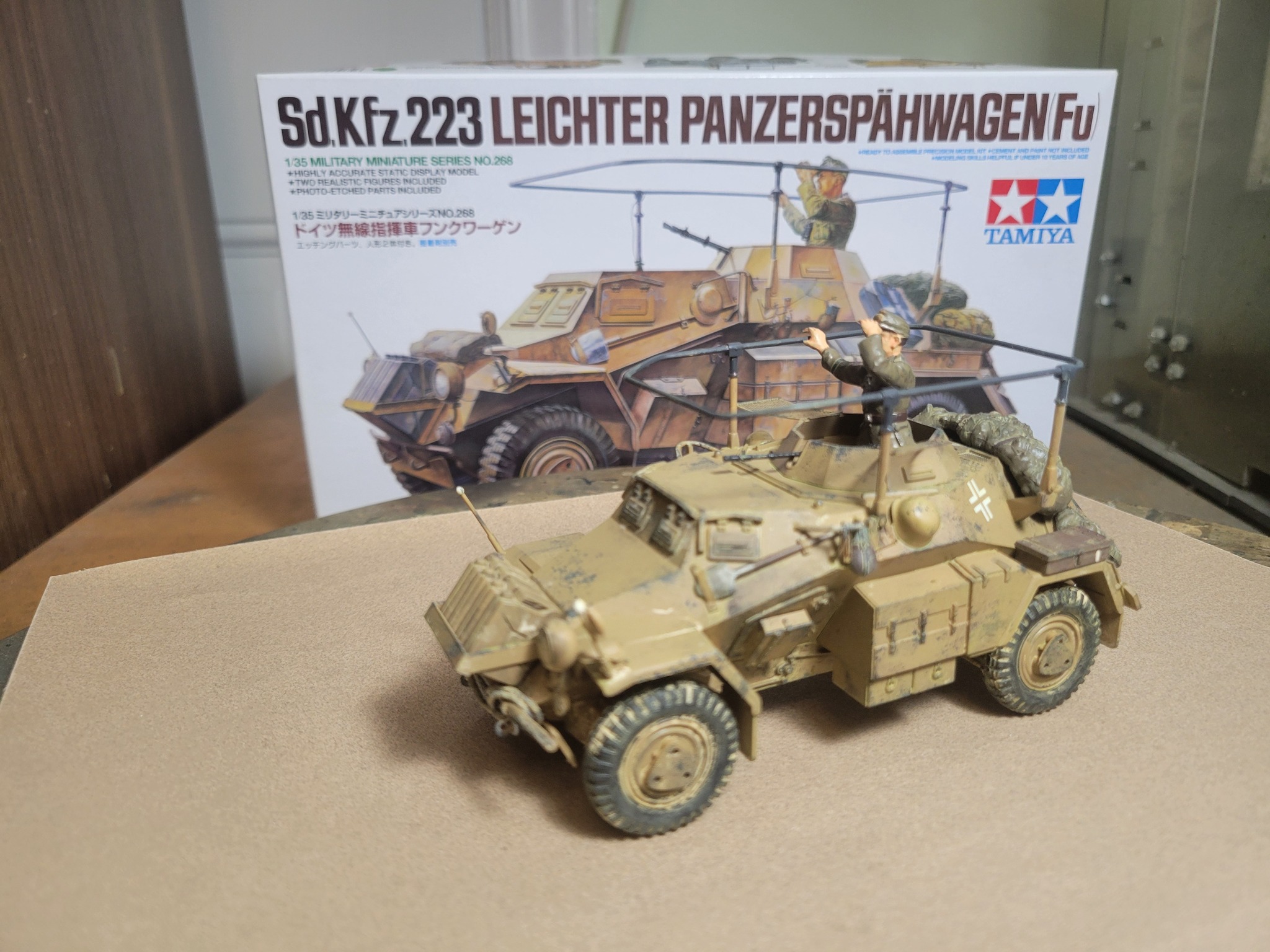 Tamiya 1/35 sd.kfz.223 build with pe parts