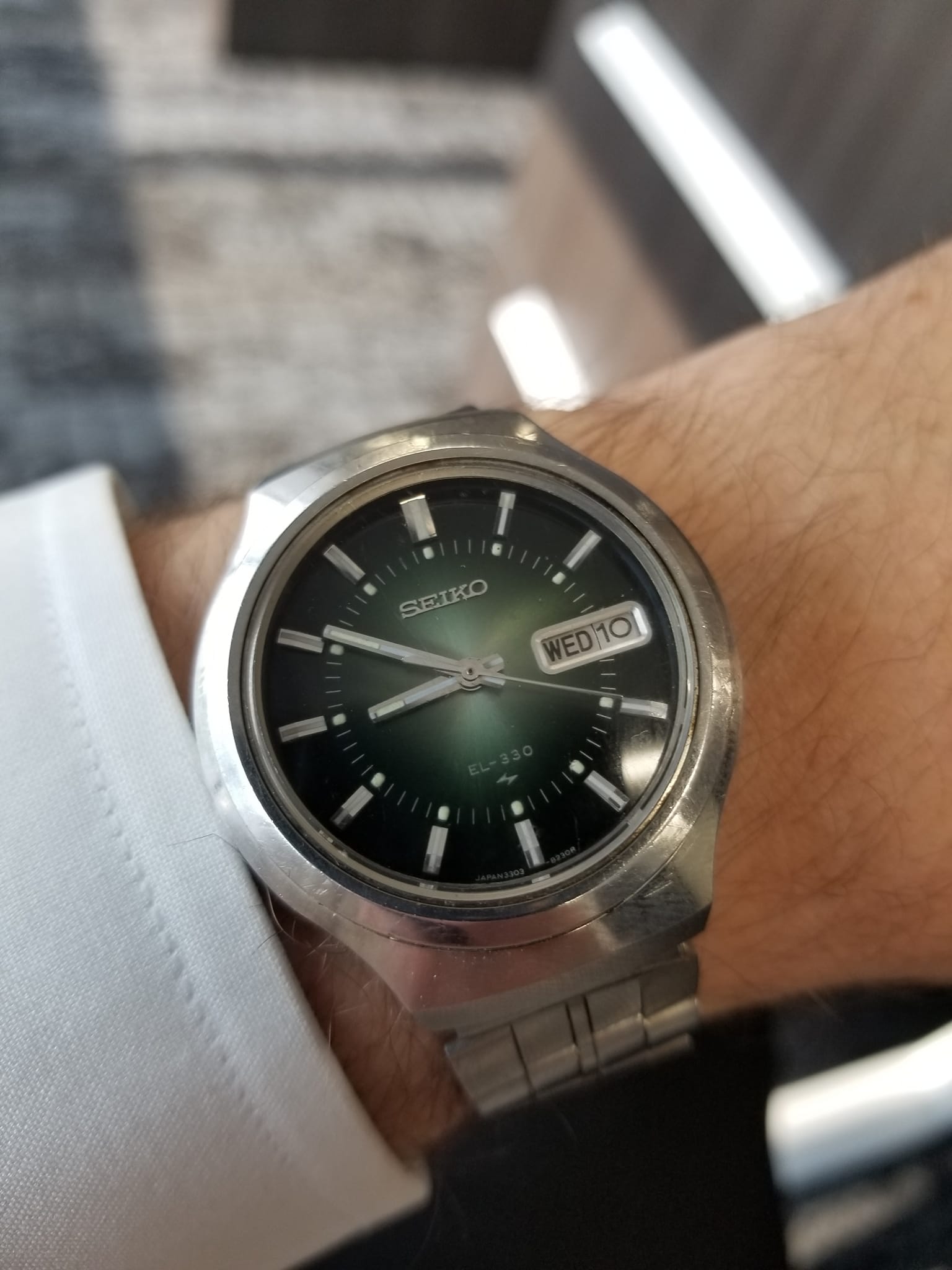 Vintage Seiko EL-330 watch from 1972