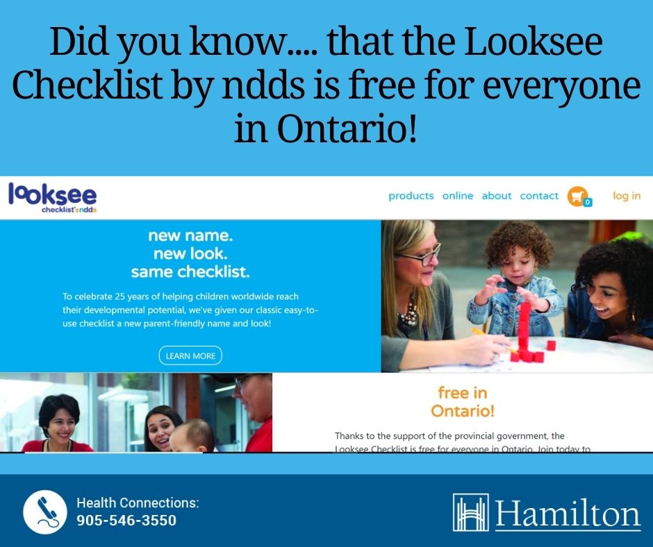 Healthy Families Hamilton - The Looksee Checklist is a simple, easy-to ...