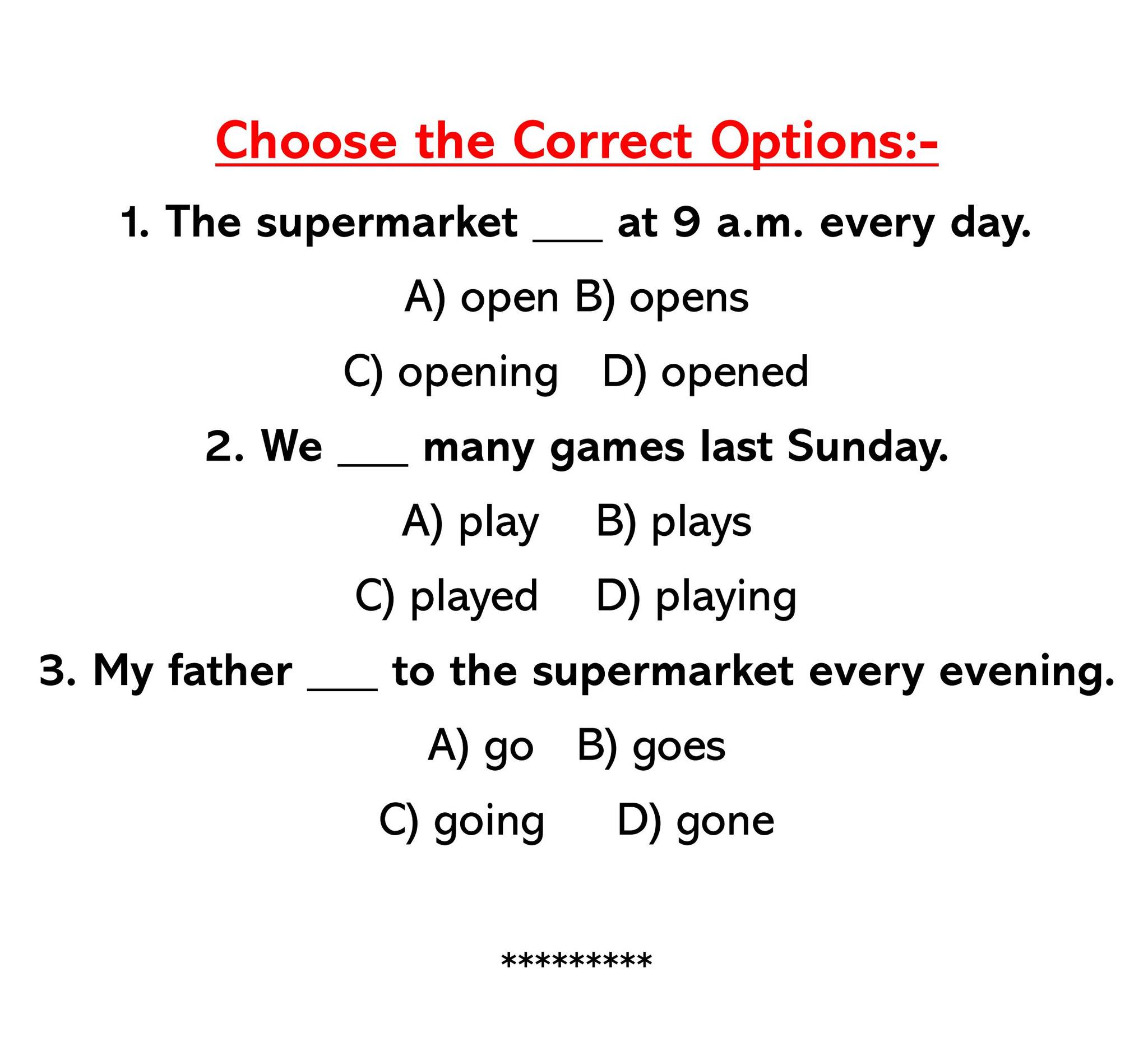 English Grammar at 鵜澤塾 Test your English grammar! 🧠✨ Choose the correct verb for each