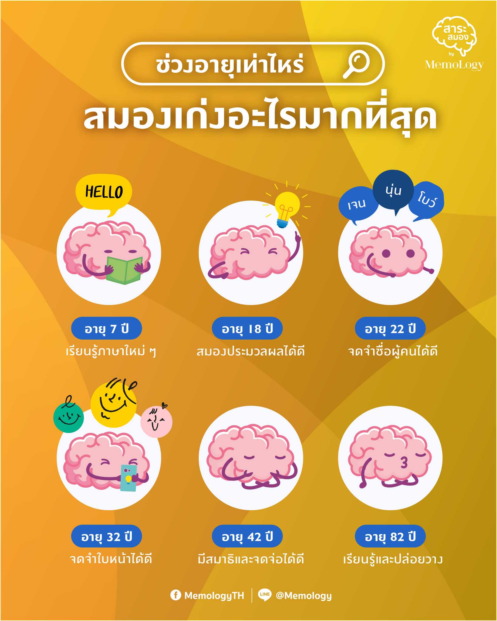 ช่วงอายุเท่าไหร่... - สาระสมอง by MemoLogy | Facebook