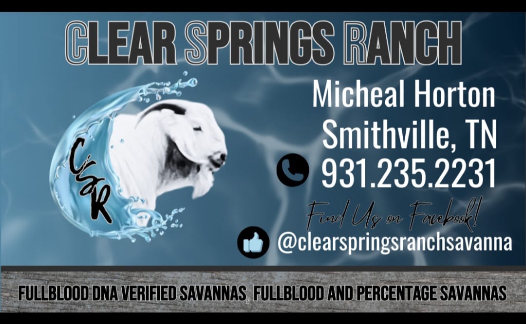 Clear Springs Ranch Savannas | Smithville TN