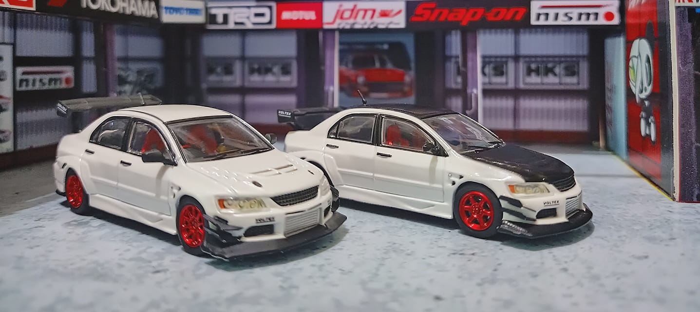 GOC 1/64 Modellino Auto Mitsubishi Lancer Evolution IX 2006 – Pressofuso Lega - Foto 3