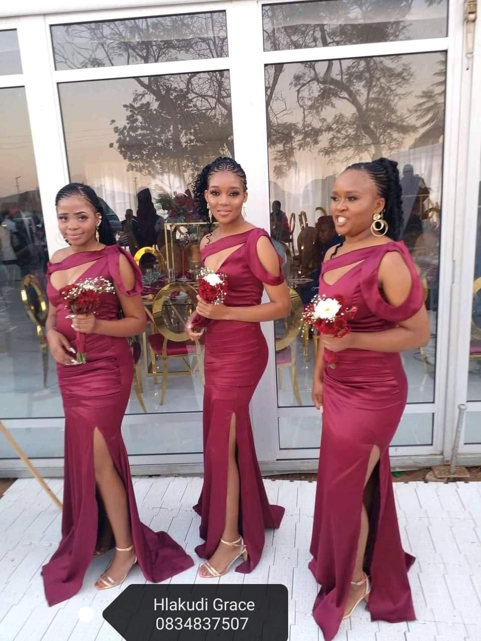 Bridesmaid dressed by botse design🪡💕. 💄: ThabileH | Hlakudi Grace