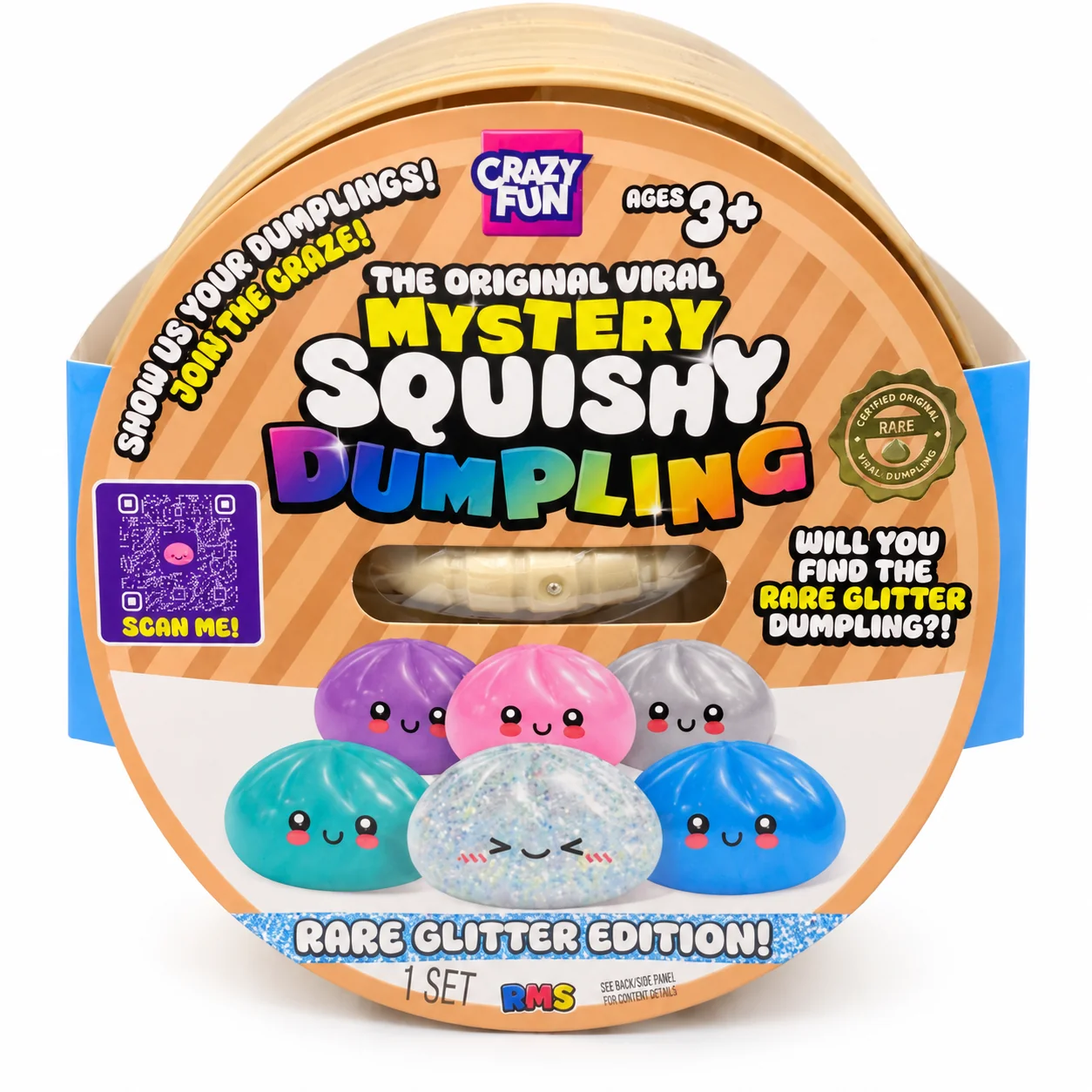 Rare Angry Glitter Edition Needoh Dumpling for Sale