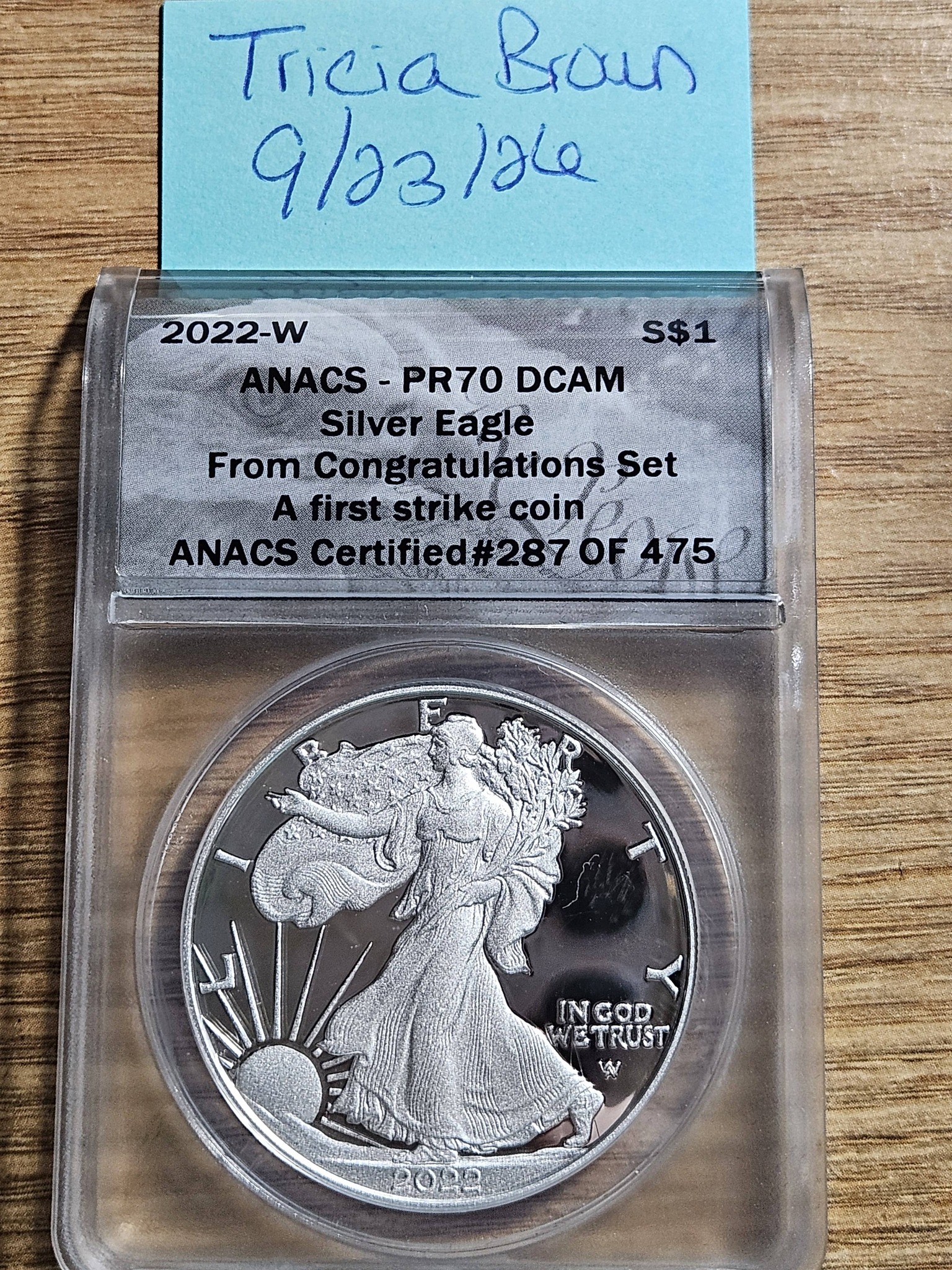 2022-W ANACS-PR70 DCAM Silver Eagle Coin Auction