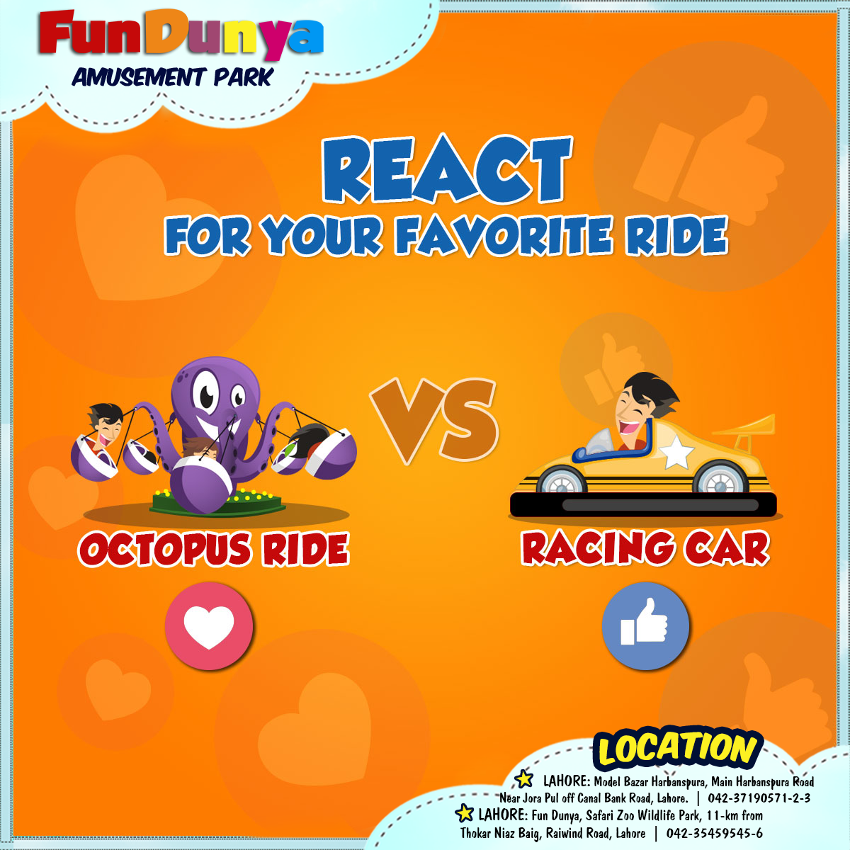 FUN DUNYA - What's your favorite? Octopus Ride or Racing... | Facebook