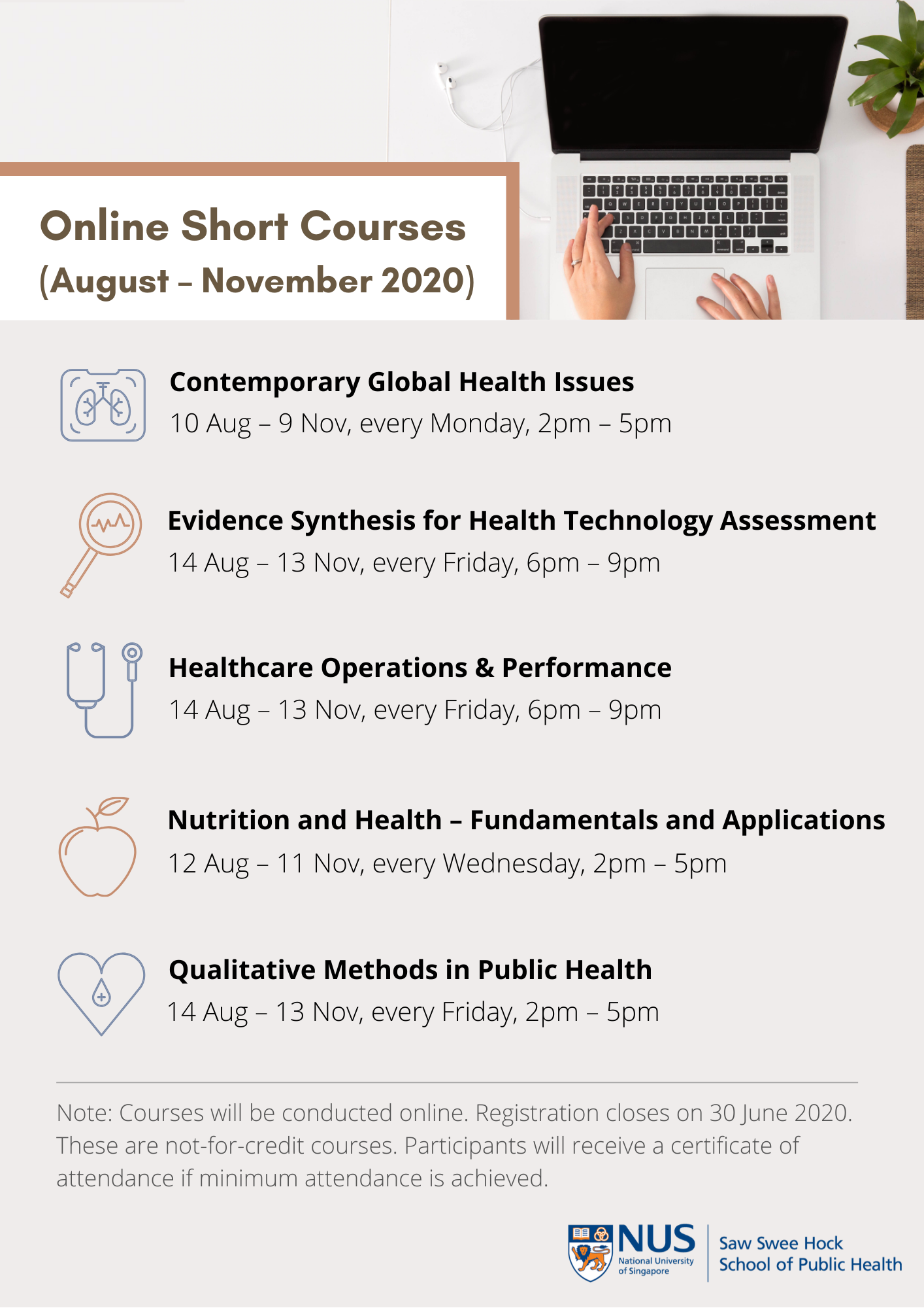 Nus Saw Swee Hock School Of Public Health Five Online Short Courses Are Now Open For Registration Delivered By A Multidisciplinary Faculty The Upcoming Courses Delve Into Various Topics