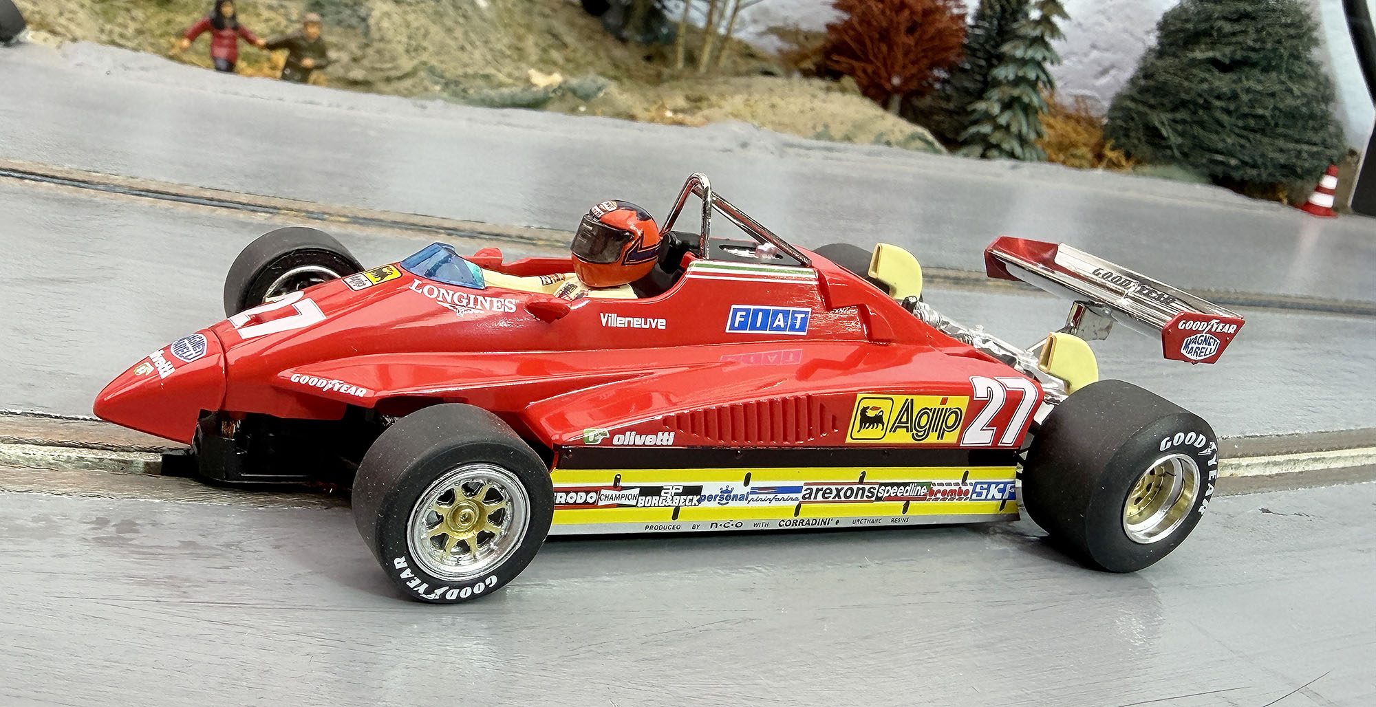 1/32 Policar Ferrari 126 C2 model car addition