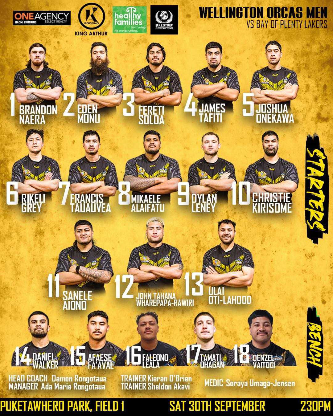 ️ ORCAS MEN IN ROTORUA Our Orcas Men... - Wgtn Rugby League | Facebook