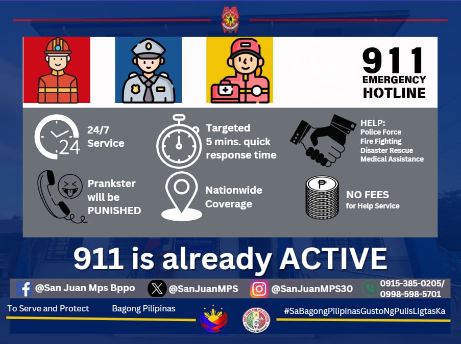 San Juan Mps - 911 Emergency Hotline. # ...