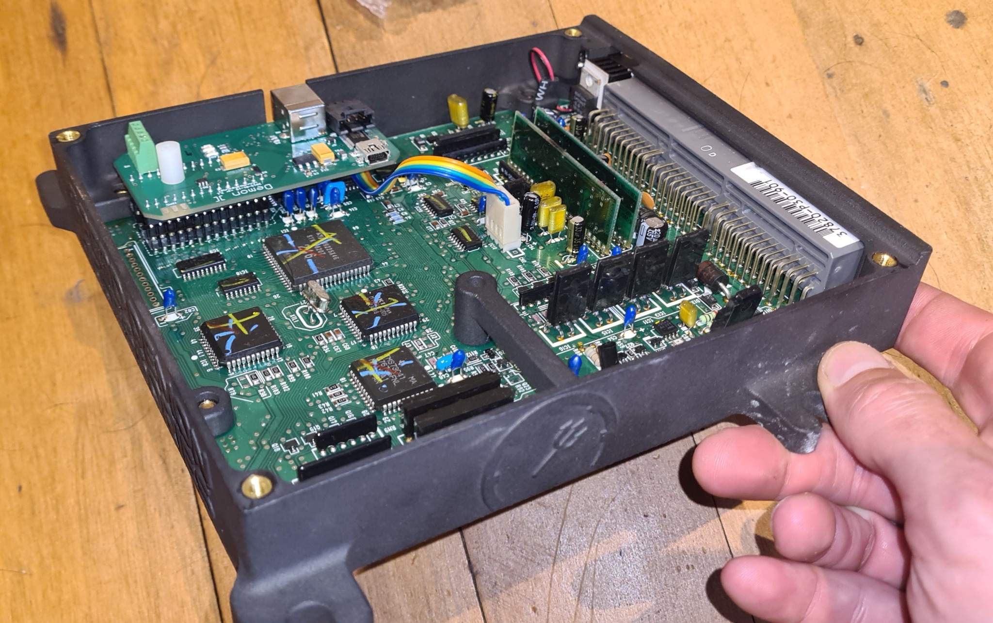 Machined custom ECU lid for JDM P30