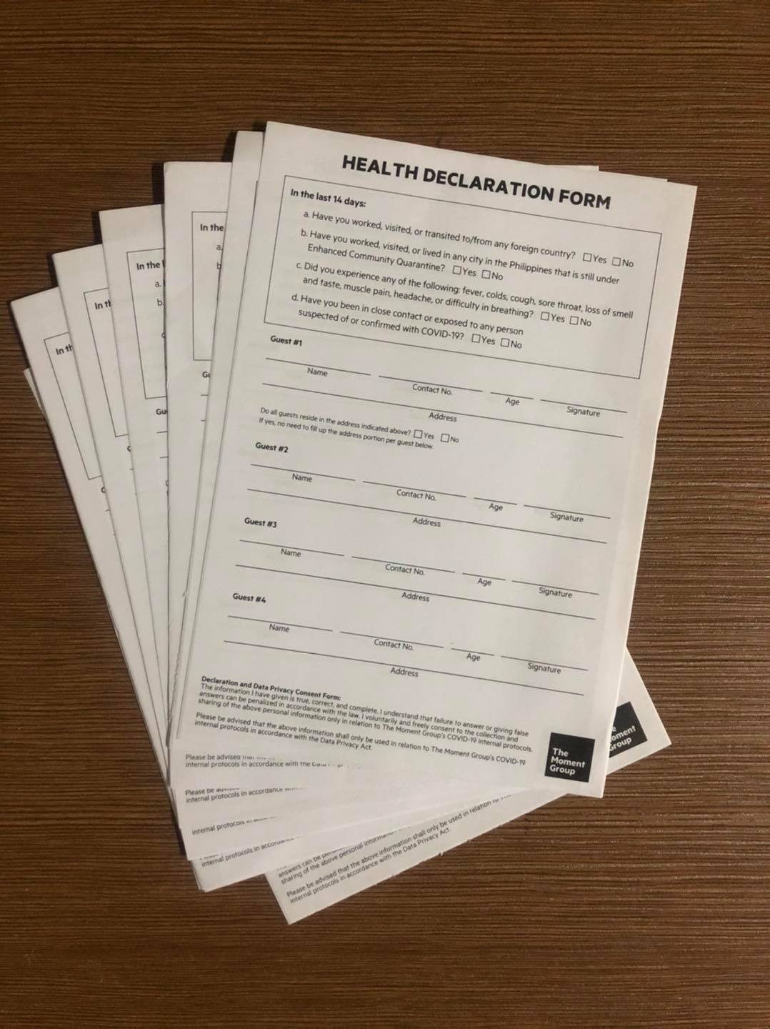 Health Declaration Forms - Progressive Printing Palace, Inc. | Facebook