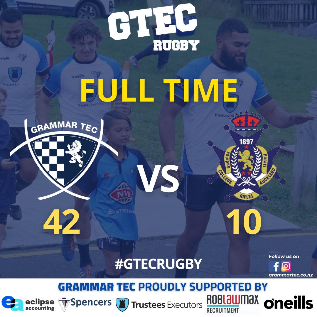 GTEC vs COLLEGE RIFLES |... - Grammar TEC Rugby Club Inc.