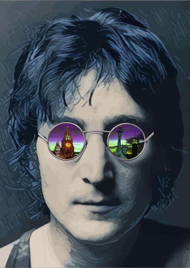 John Lennon's iconic self-portrait which is recognised the world