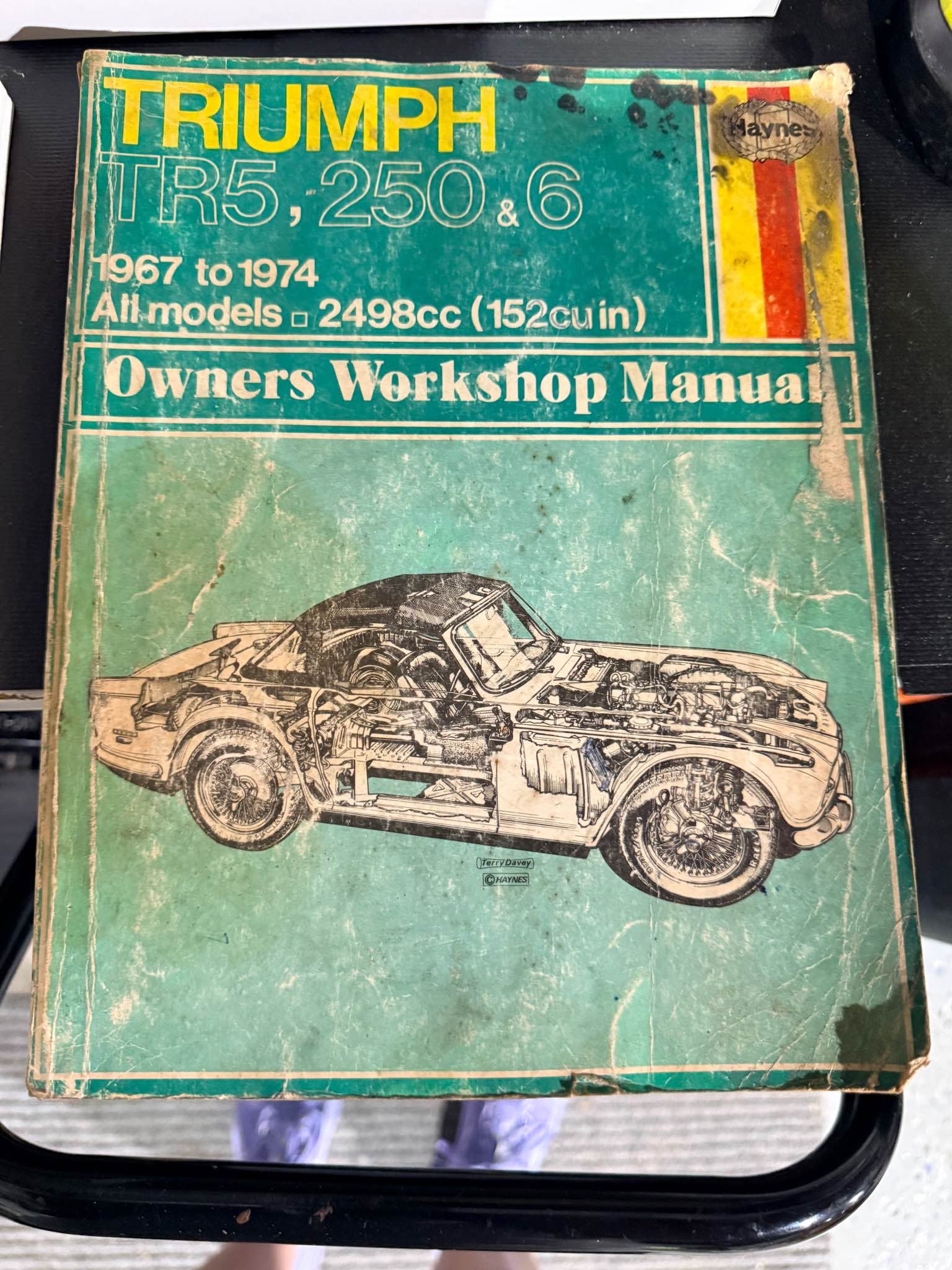 Haynes TR6 owners workshop Manual layn TRIUMPH TR5, 250 TR5,2506