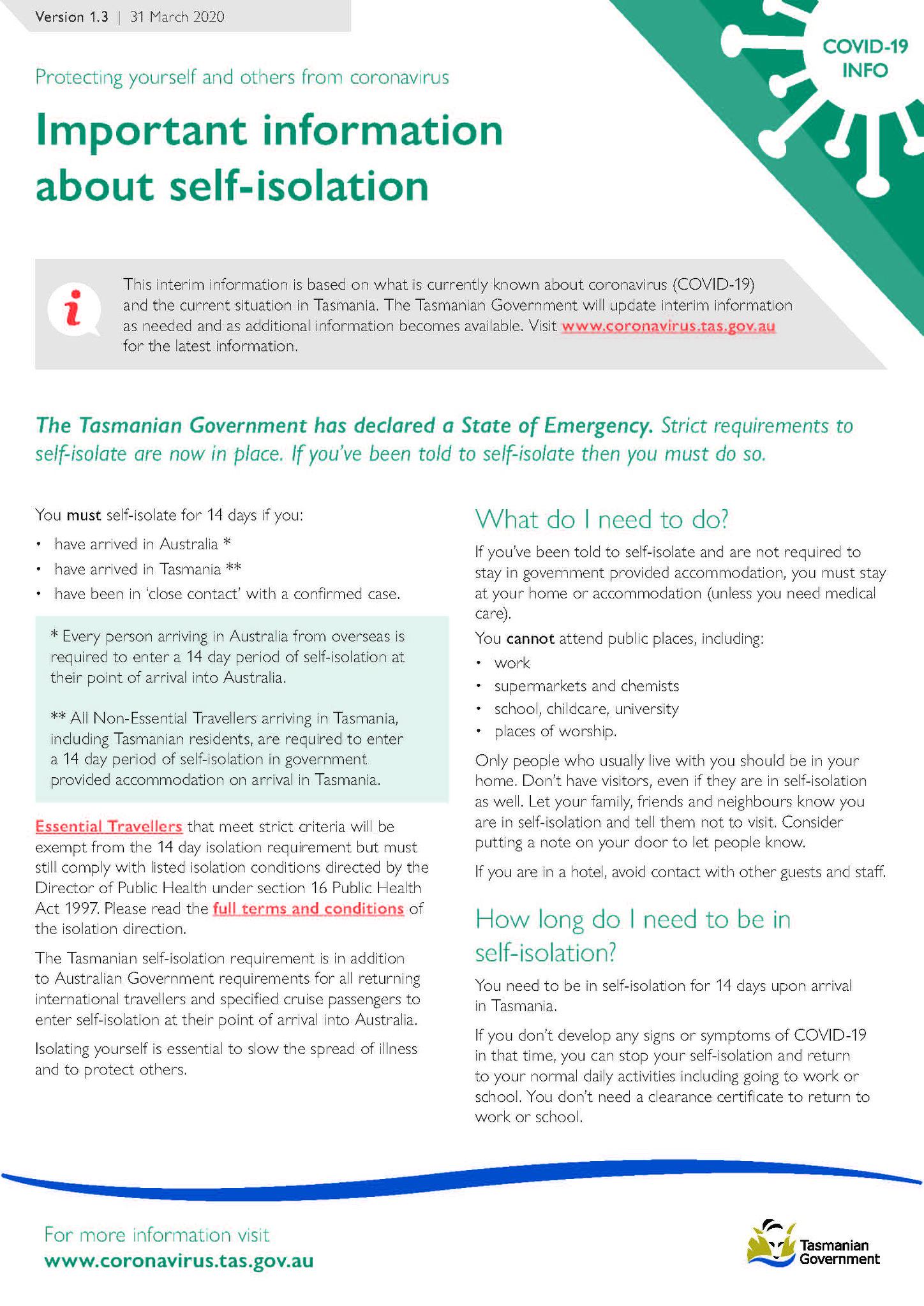 IMPORTANT INFORMATION ABOUT SELF... - Devonport City Council | Facebook
