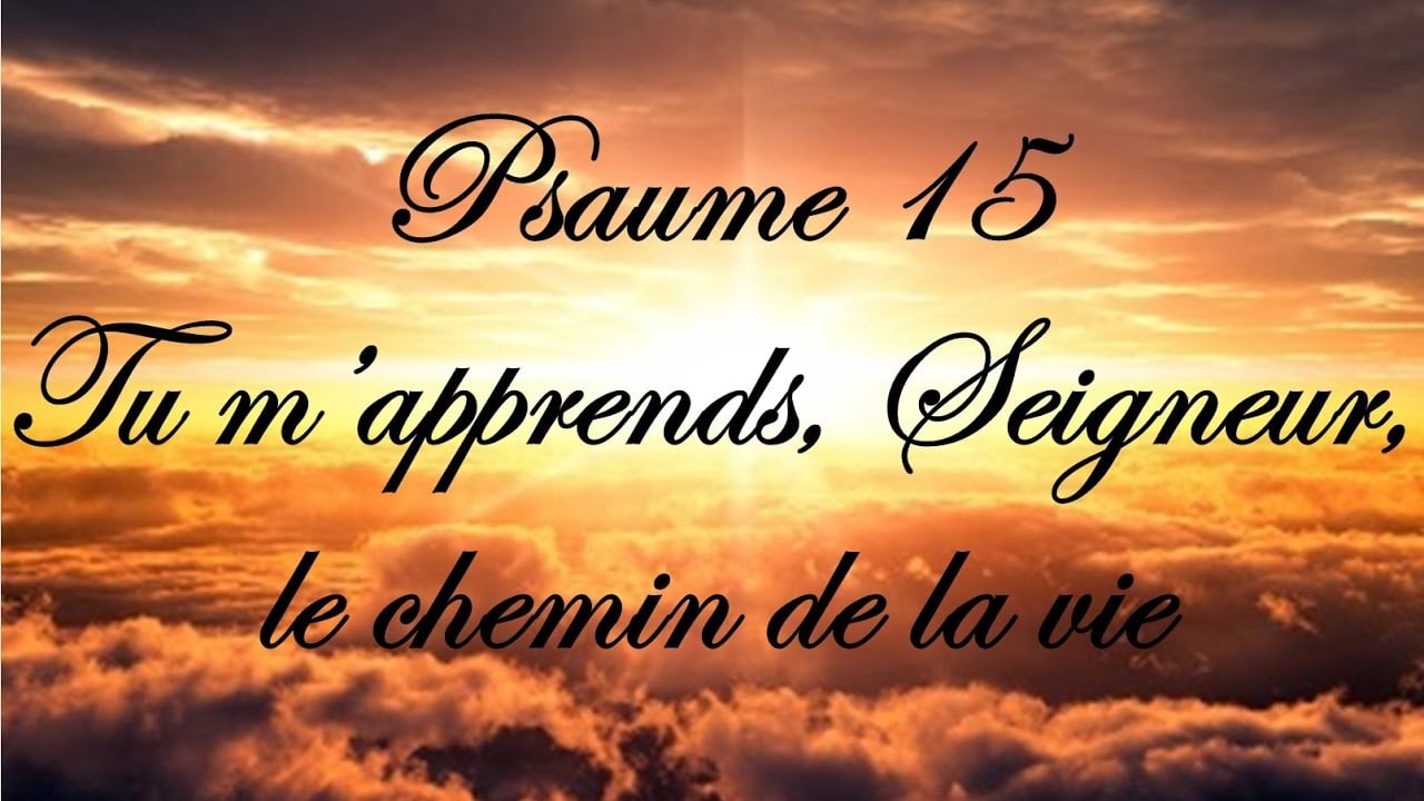 Garde Moi Mon Dieu Psaume 15 Partition