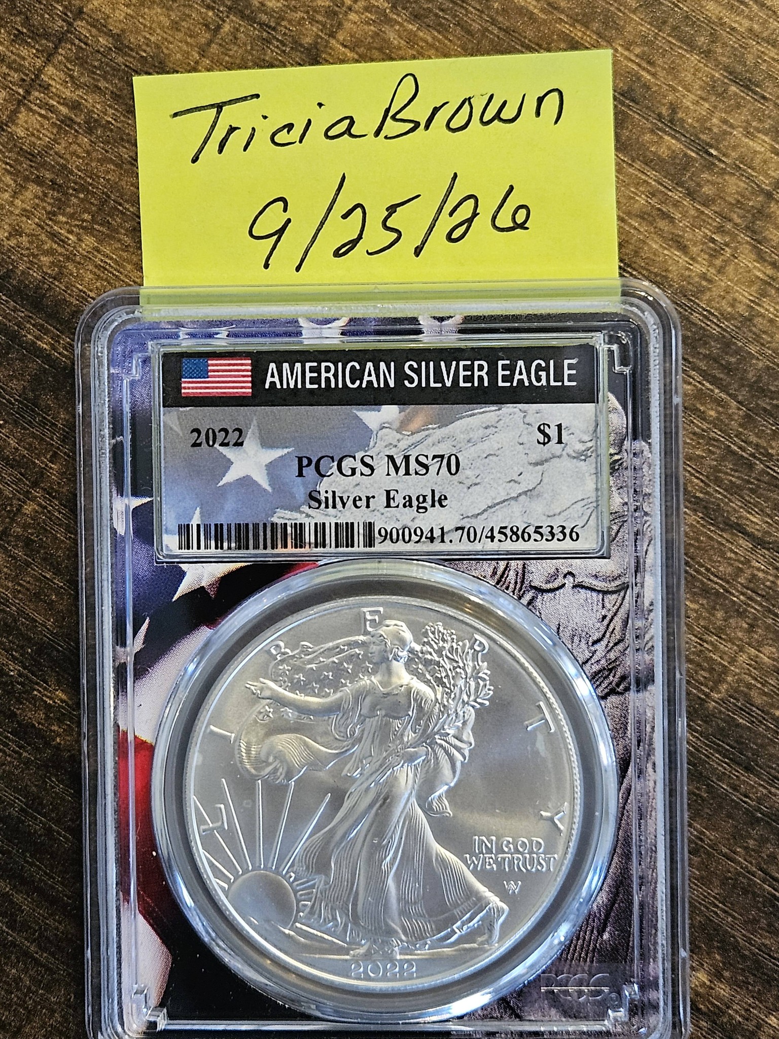 2022 PCGS MS70 Silver Eagle Coin Auction - $1