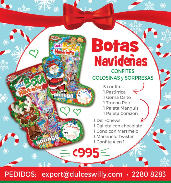 Dulces Willy - Botas Navideñas rellenas con surtido de confites ...