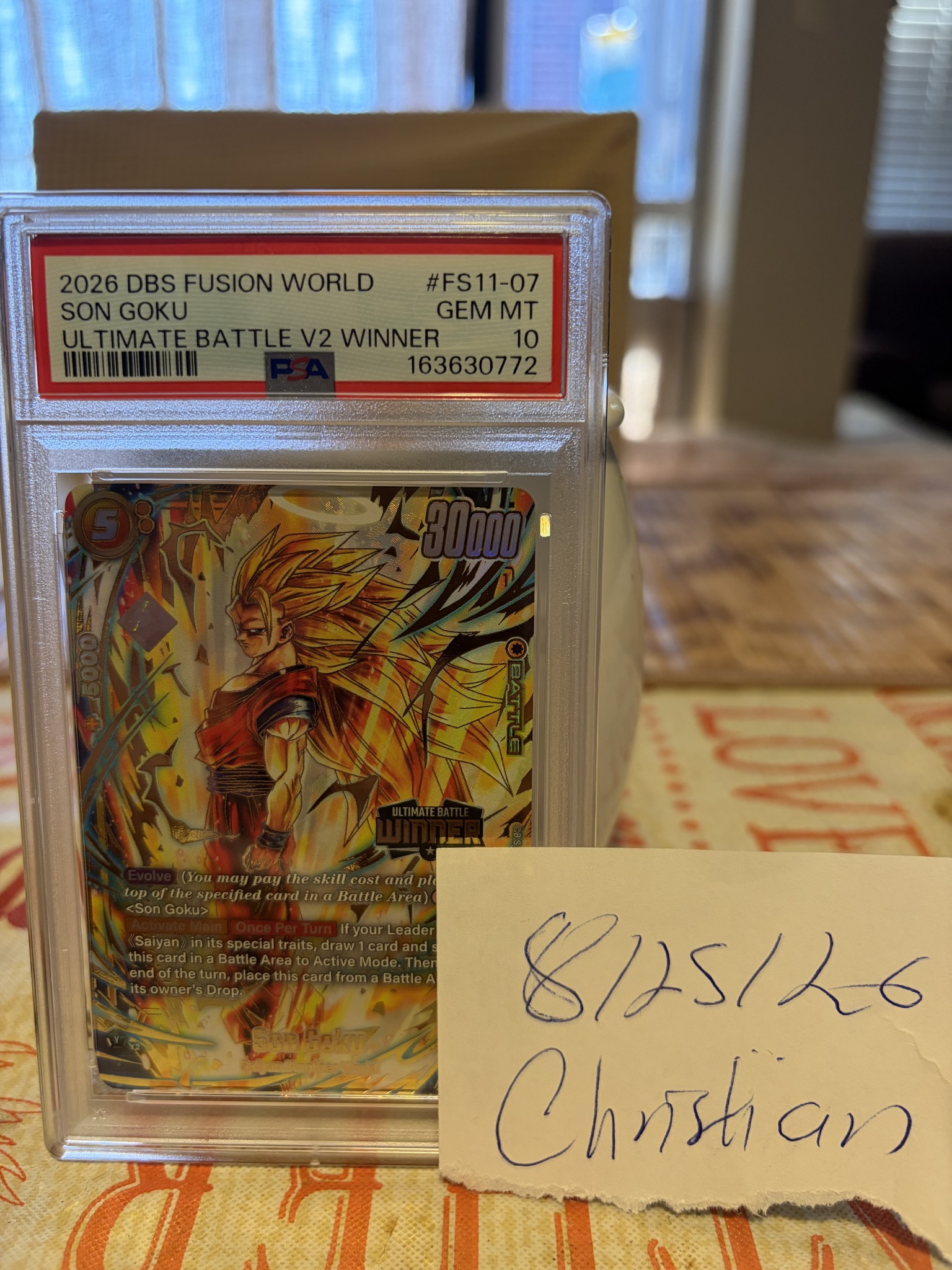 FOR SALE - $2,000 FS11-07: Ultimate Battle VS Winner PSA10