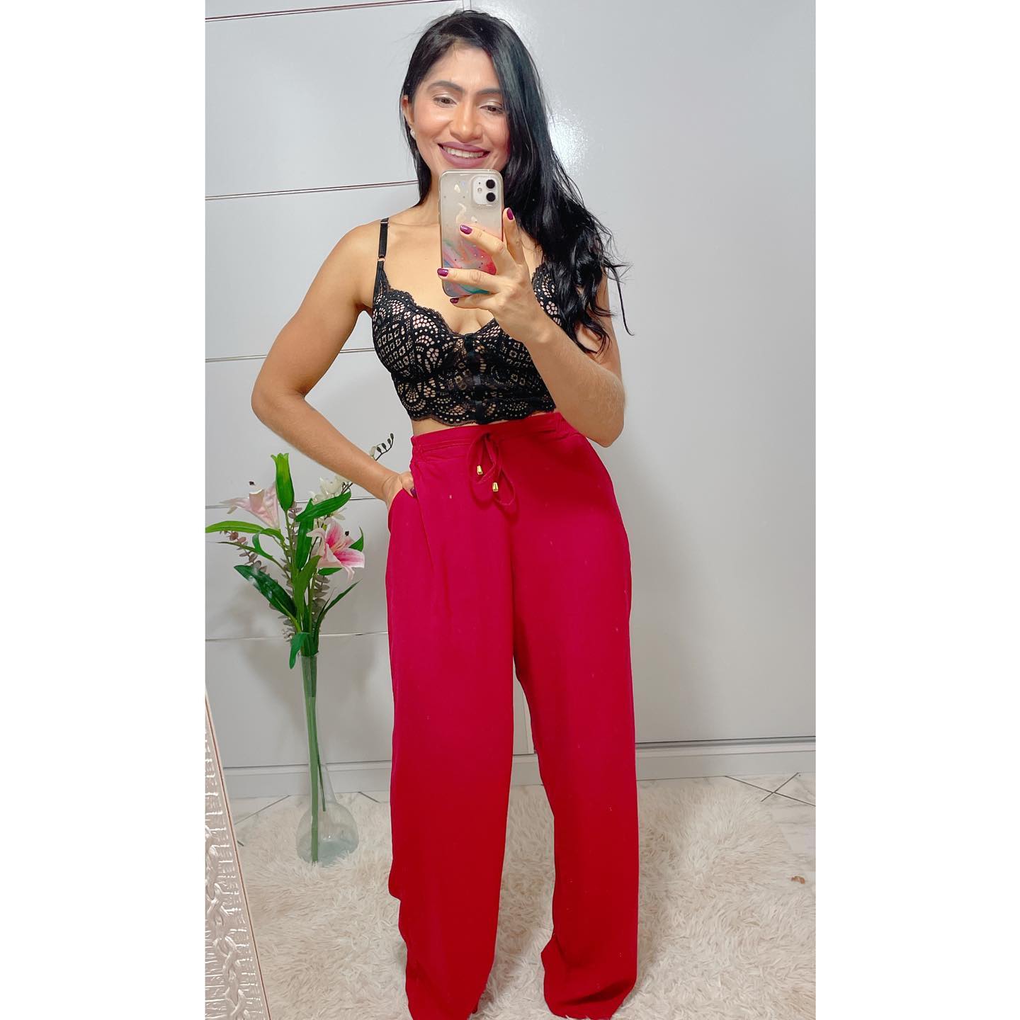 Tom de Menina - COLEÇÃO NOVA Croped renda & calça... | Facebook
