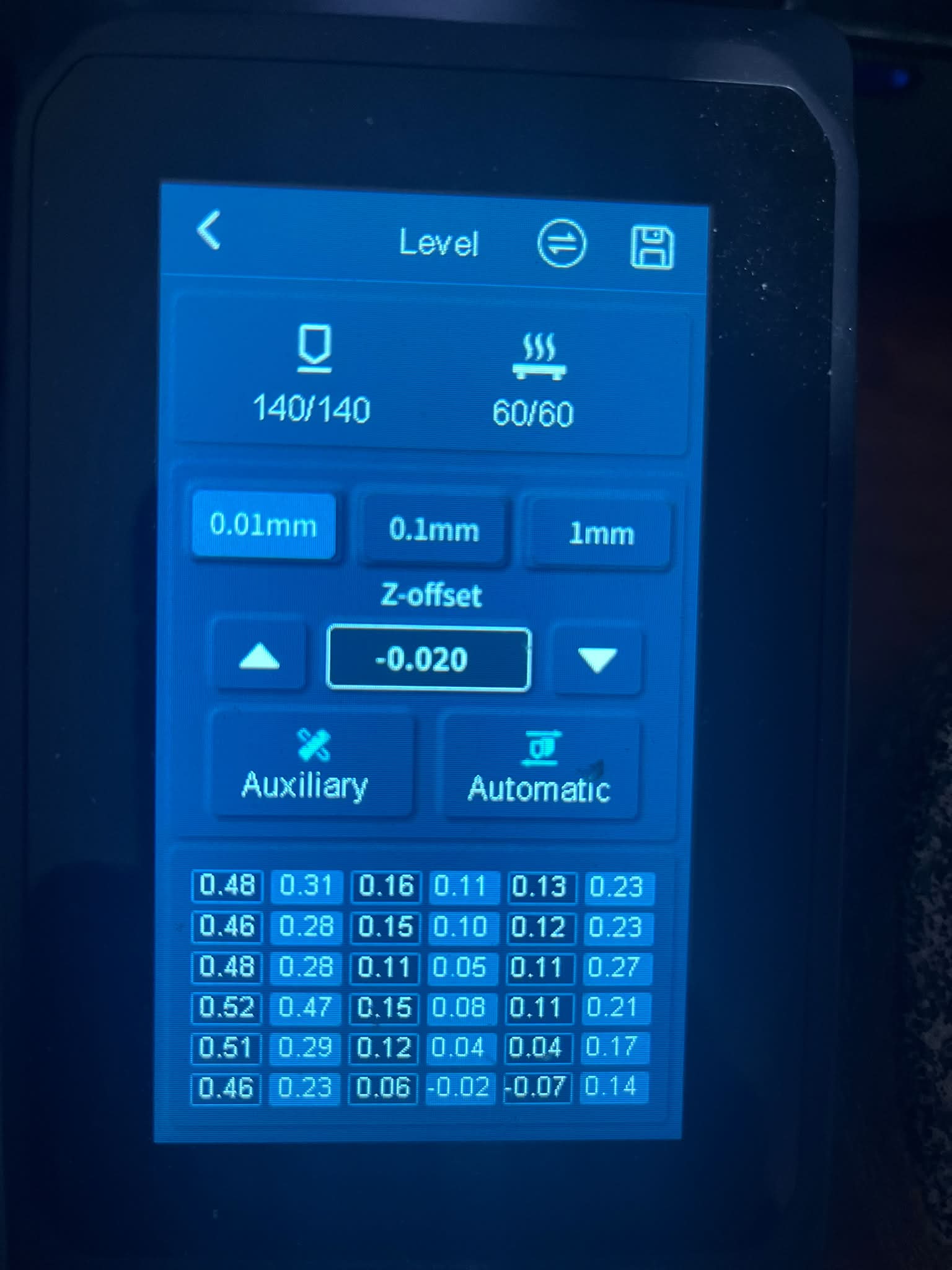 Why is my Elegoo Neptune 4 auto-leveling resulting in a Z-offset