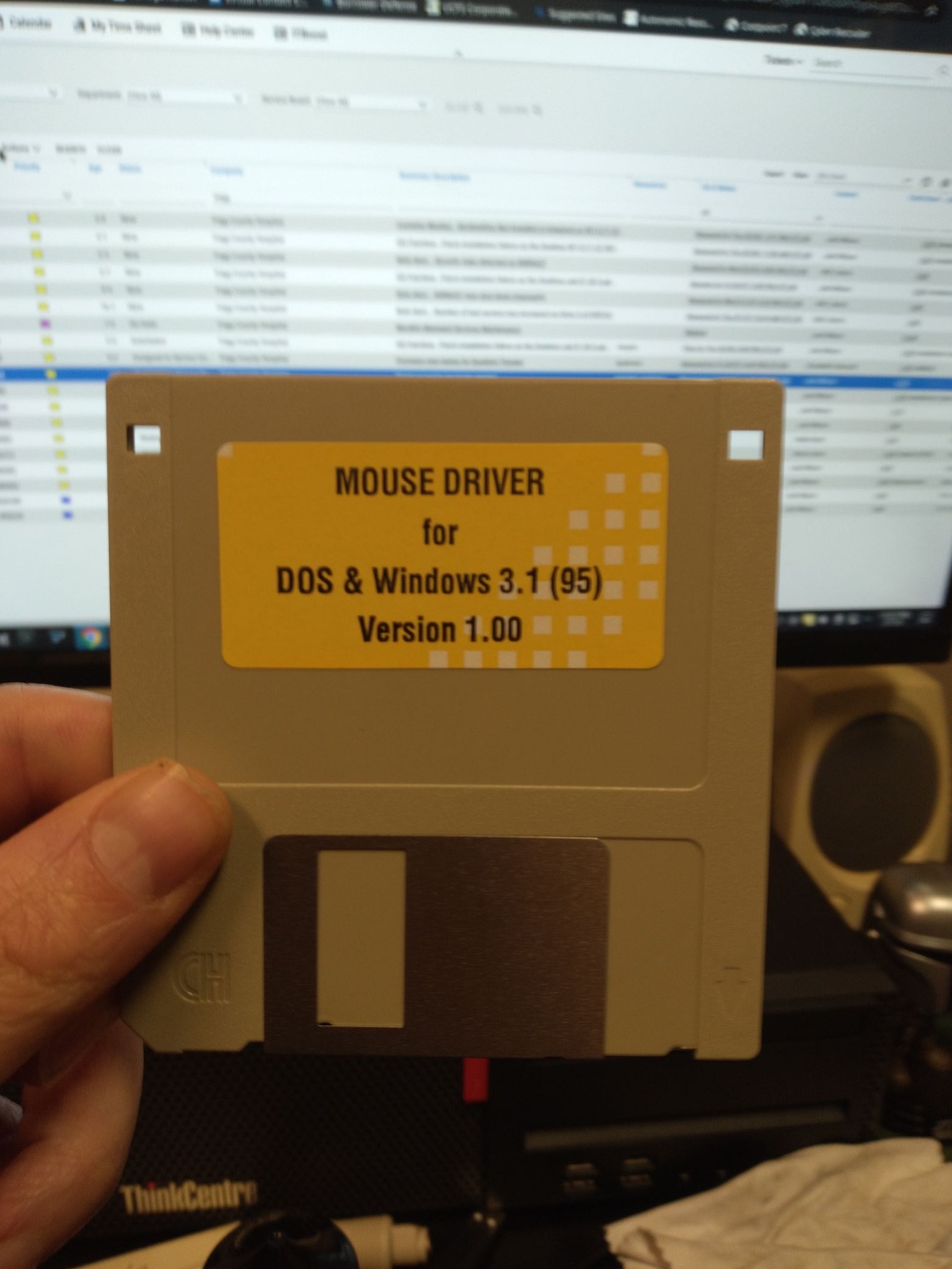 Old disk found in server room to be tested on MS DOS 6.22 machine