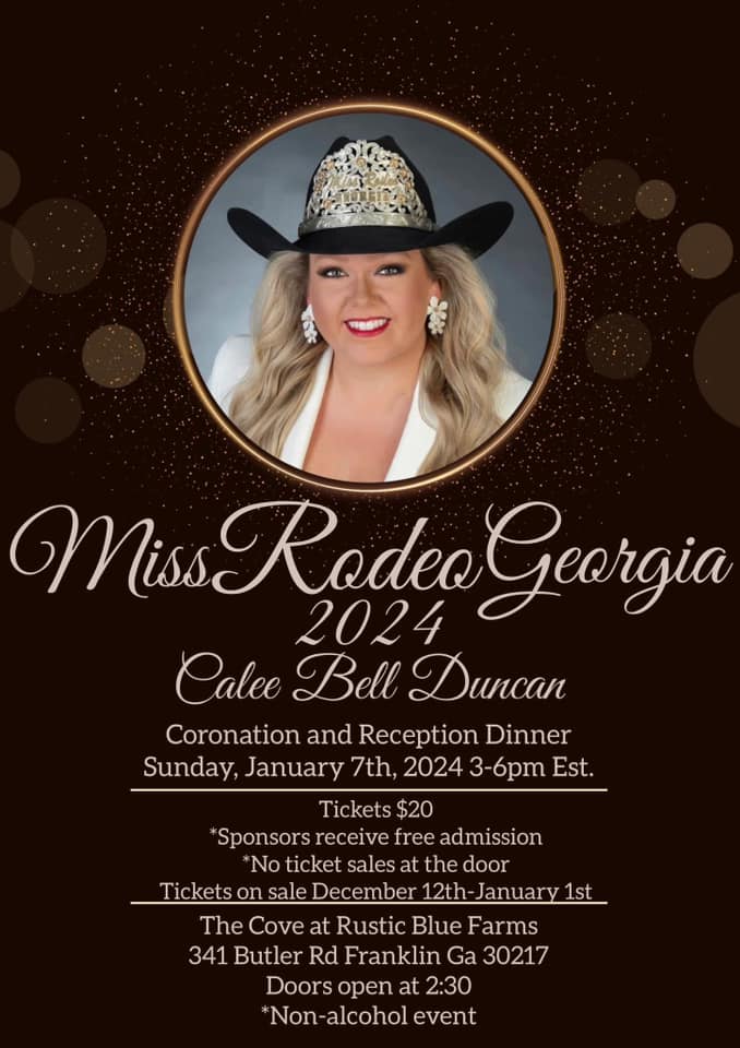 It is almost time to... - Miss Rodeo Georgia Association