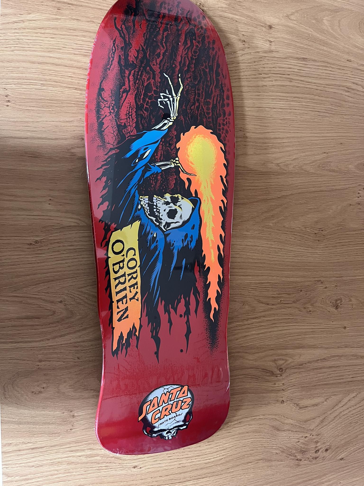 Planche Skate Santa Cruz Corey O'Brien Reaper Réédition - Color My Way, Neuve