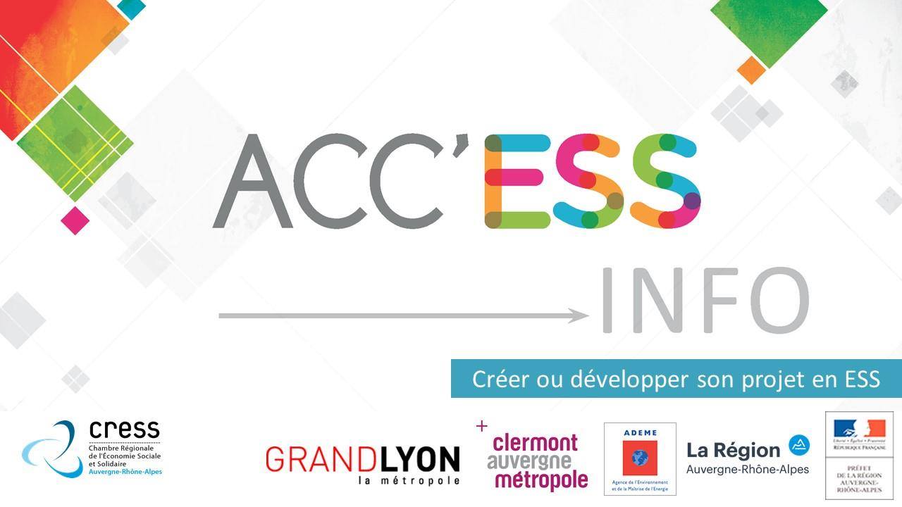 Acc'ess info : Créer ou développer son projet en ESS
