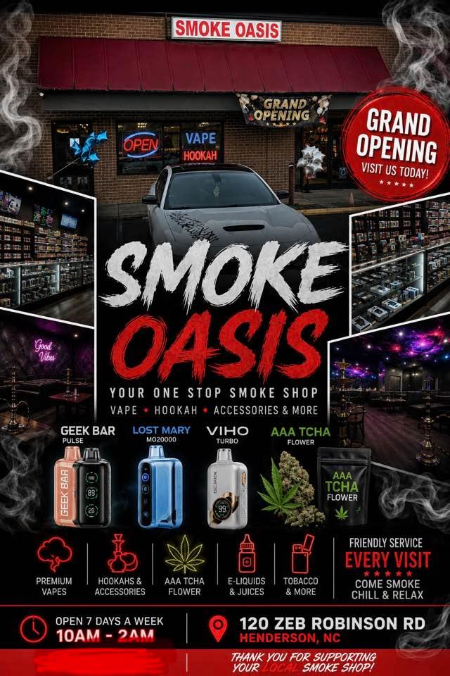 smoke and vape shops in henderson nc 120 Zeb Robinson rd. Come with us 🚬 We'll beat any local store prices ✋🏾 Stop by today tell the cashier Mont sent you 🍀 Colour:Black Carbon Fibre 5 Pack One Juul pod contains