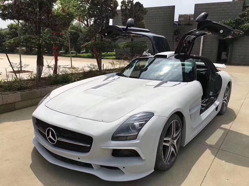 bens sls r197 amg refit bs body kit - Aerokit carbon bodykit
