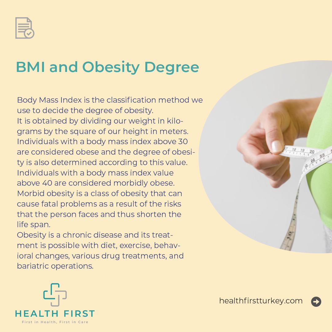 🇬🇧 BMI and Obesity Degree Body Mass... - Healtfirst Turkiye