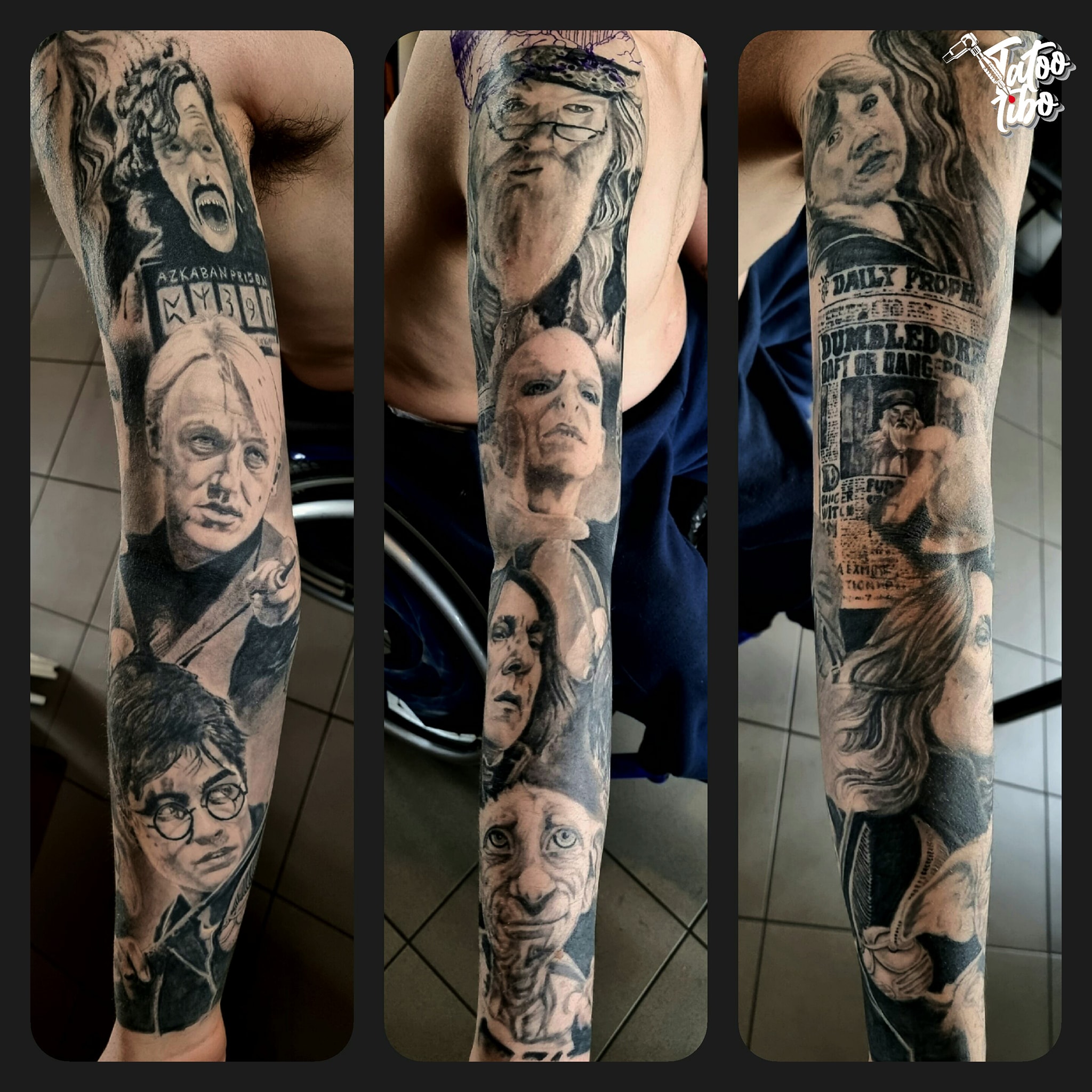Tatouage Harry Potter Bras