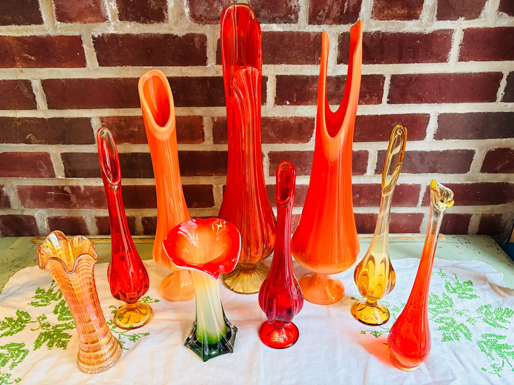 Vintage Glass Vases for Sale: Imperial, Viking, LE Smith, and