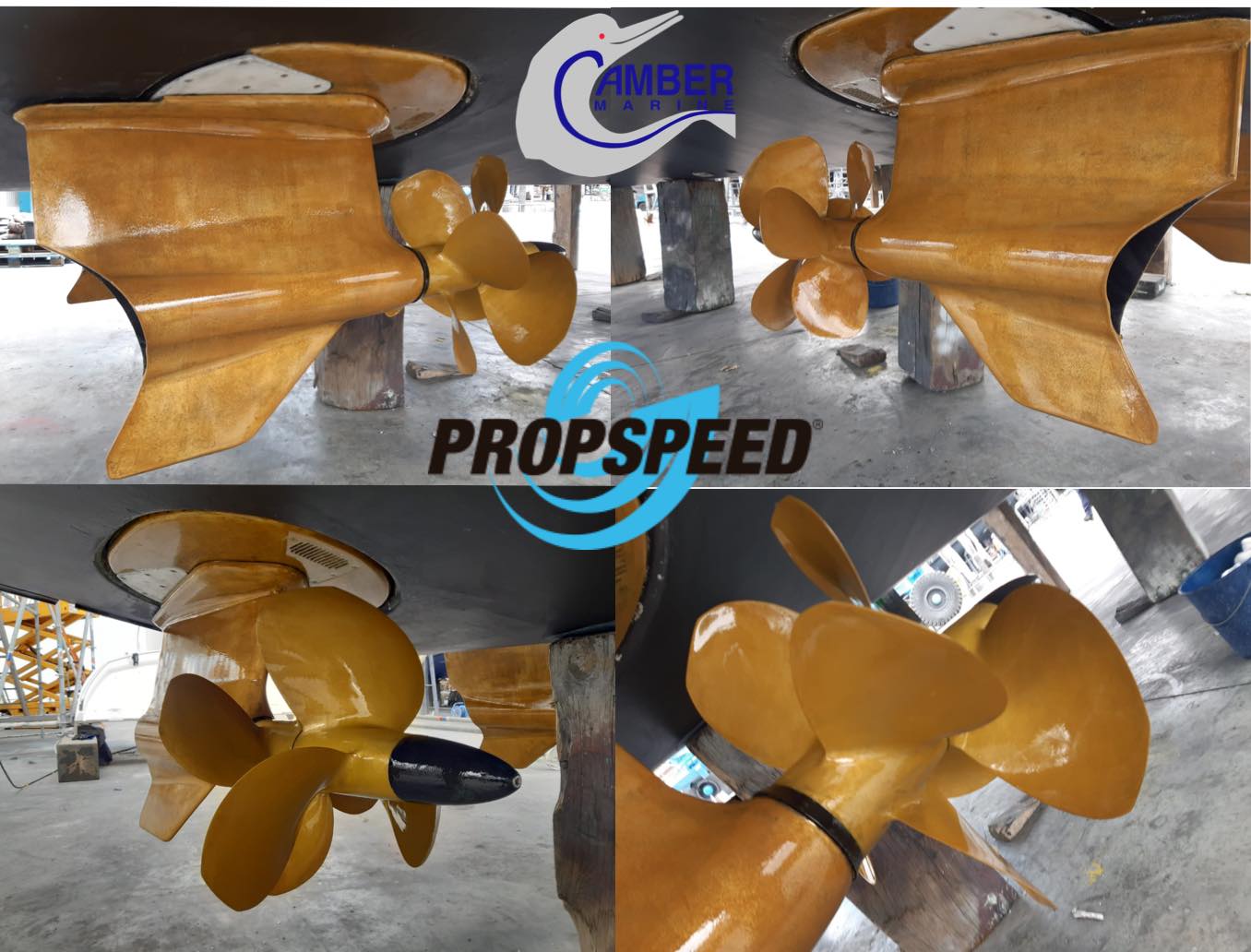 Camber Marine - Propspeed application on Volvo Penta IPS This is how we ...