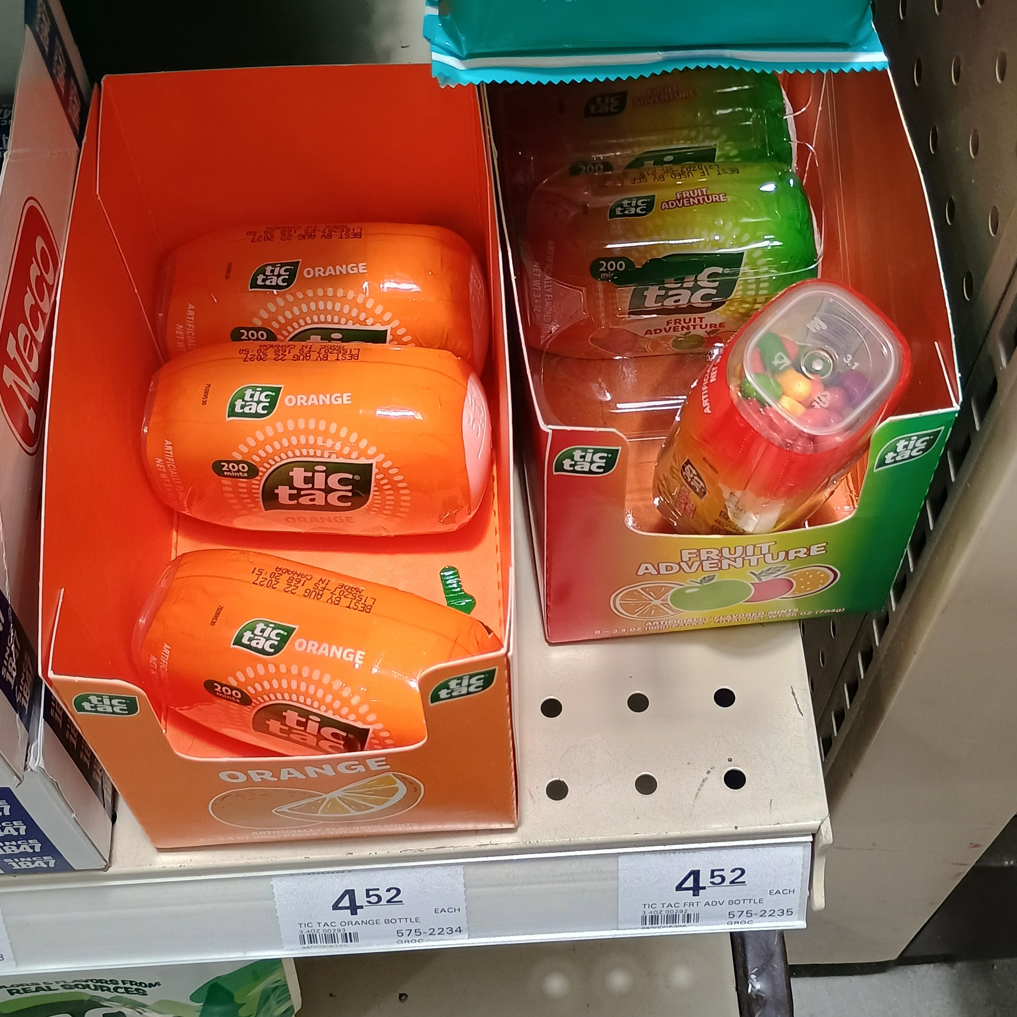 Overpriced King-Sized Tic Tacs at Menards