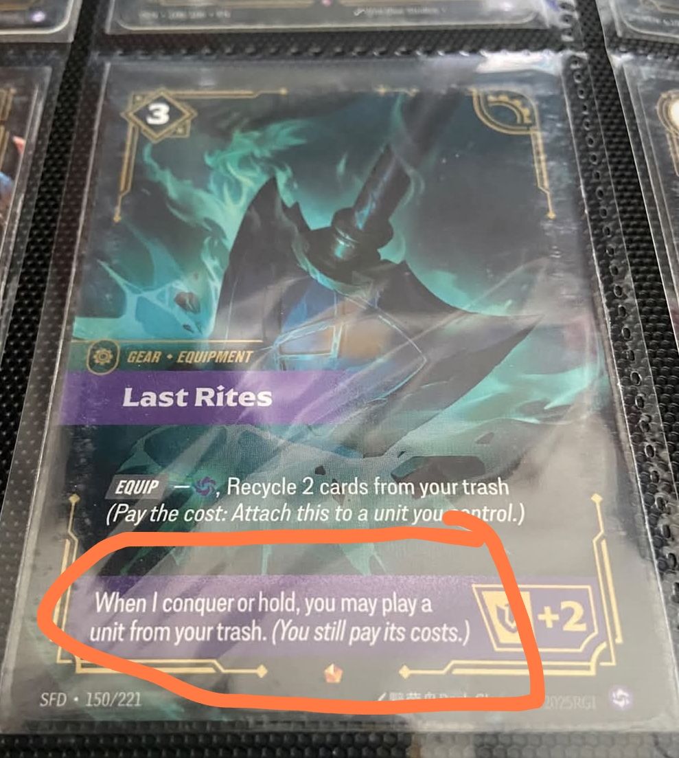 Riftbound Last Rites リフトバウンド How does Last Rites work in Riftbound TCG?