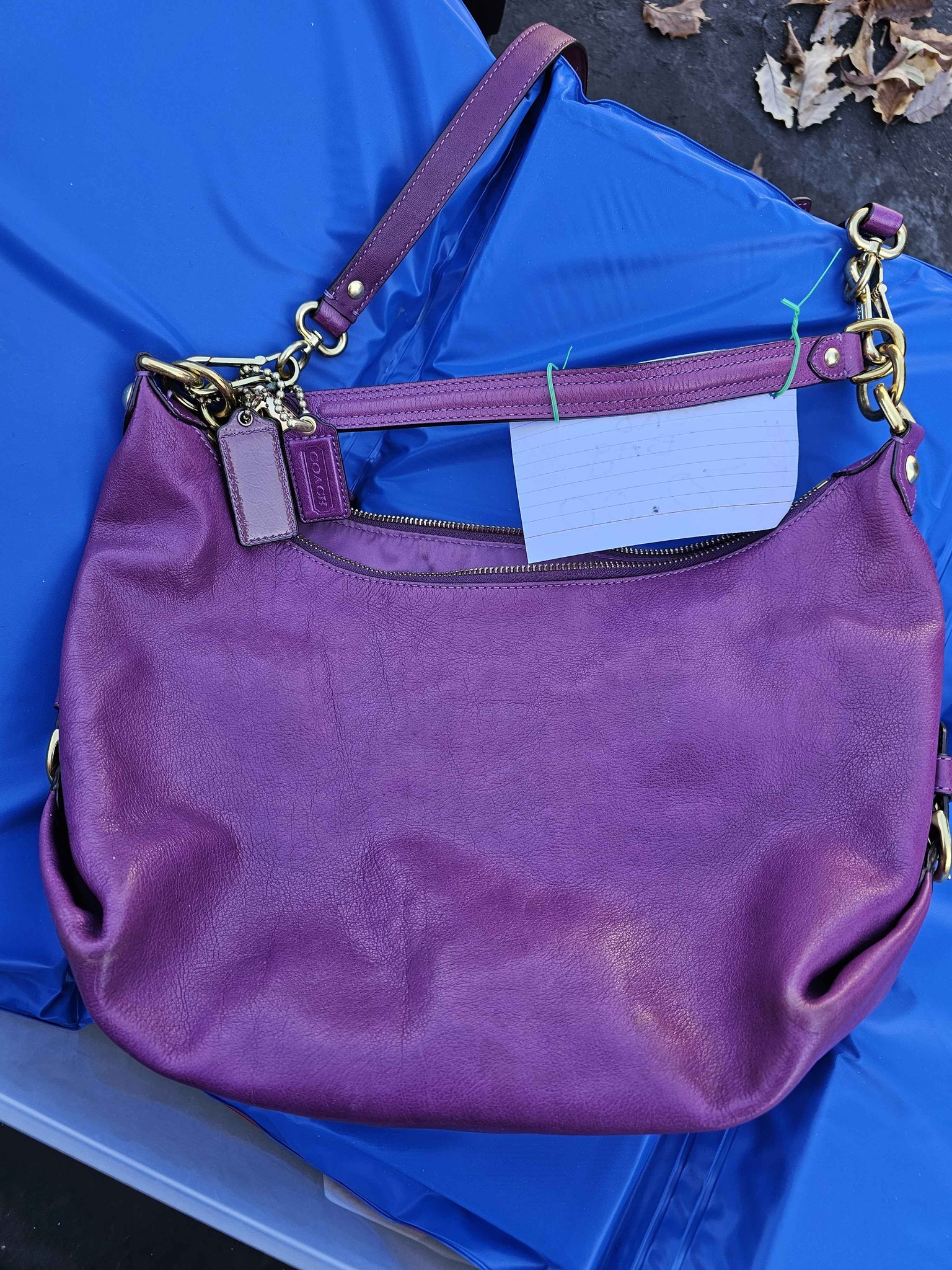 Coach bag used a couple of time was a gift. Very nice. I have a 