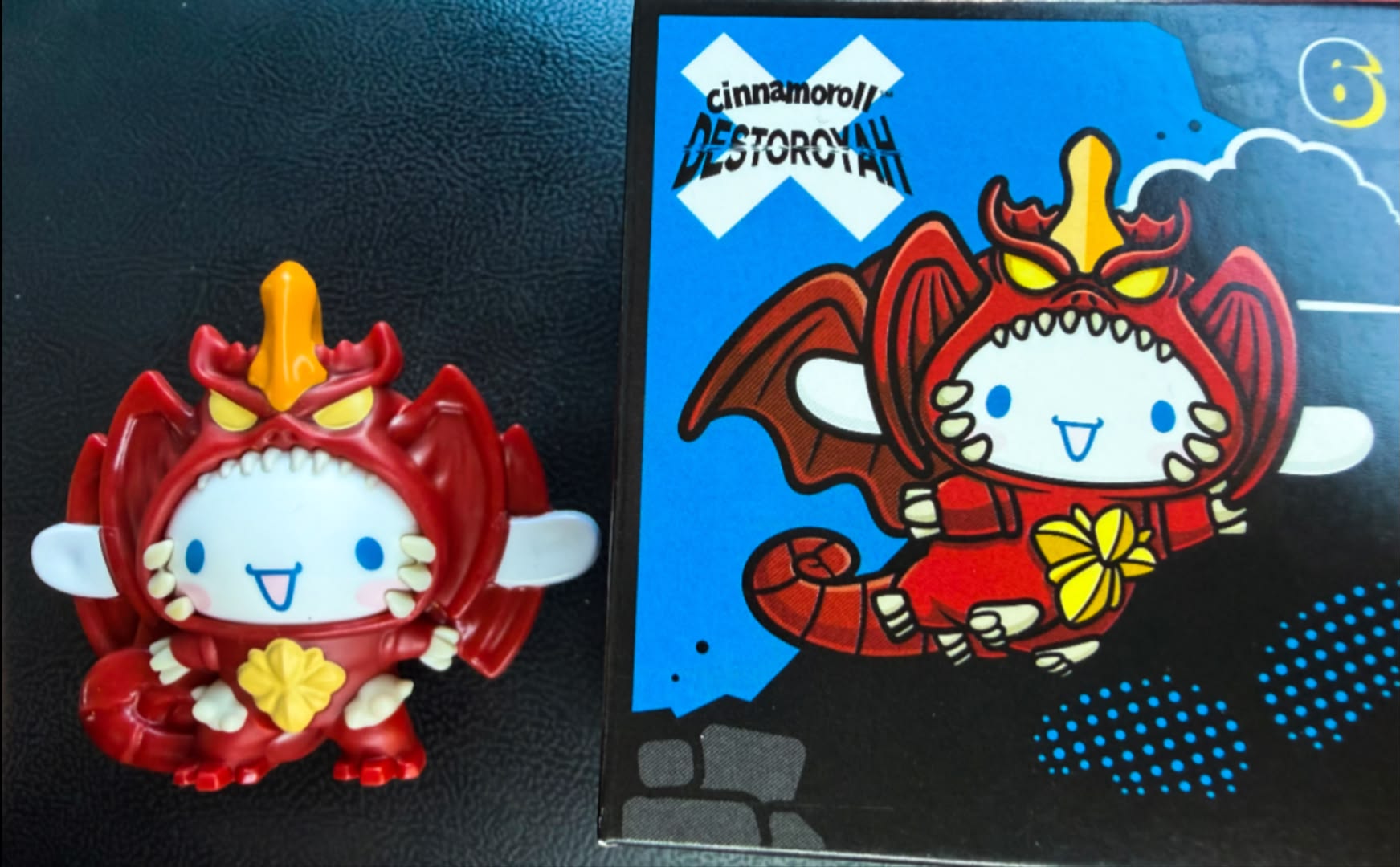Cinnamon Destoroyah Hello Kitty figure found after 9 McDonald's