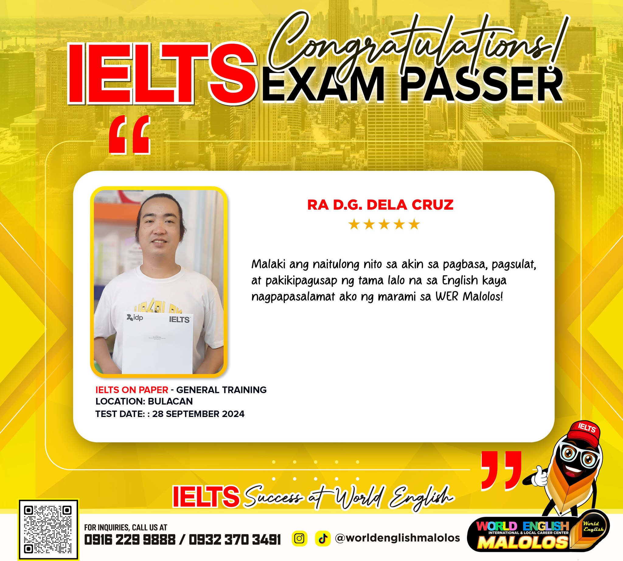 WorldEnglish - Congratulations, Sir RA♥ #werieltspasser # ...